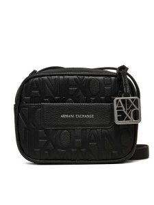 Armani Exchange Torba MESSENGER BAG Czarny. Czarne listonoszki Armani Exchange, bez wzorów, z materiału, bez dodatków. Za 479,99 zł.