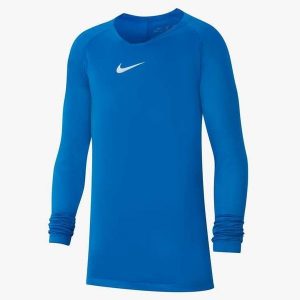 Koszulka Termoaktywna Juniorska Nike First Layer. Białe koszule nocne Nike, bez wzorów, bez ramiączek. Za 89,99 zł.