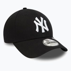 Czapka z daszkiem New Era Repreve 9Forty New York Yankees. Czarne czapki New Era, bez wzorów. Za 99,99 zł.