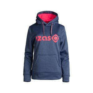 Bluza damska DUERO W V4 z regulowanym kapturem, logo i kieszenią z przodu. Czerwone bluzy Izas, m, bez wzorów. W wyprzedaży za 182,57 zł.