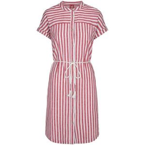 Damska sukienka pętelkowa Nesha czerwona. Czerwone sukienki ZSPORT, na lato, xs, bez wzorów, sportowe, bez kołnierzyka, bez ramiączek, sportowe. Za 183,99 zł.