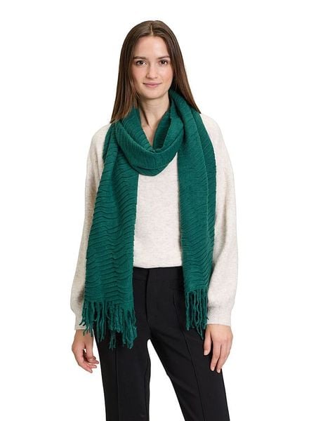 CARTOON Szal w kolorze morskim - 188 x 56 cm rozmiar: onesize. Niebieskie szaliki Cartoon, bez wzorów, z materiału. Za 43,99 zł.