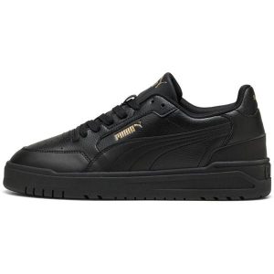 Adidasy Puma Shuffle Downtown, Dla obu płci. Czarne buty sportowe Puma, bez wzorów, ze skóry ekologicznej, bez zapięcia. Za 390,00 zł.