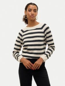 Vero Moda Sweter Doffy 10201022 Beżowy Regular Fit. Brązowe swetry klasyczne Vero Moda, m, z syntetyku, bez kołnierzyka. Za 119,99 zł.