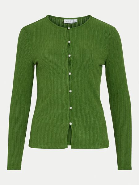 Vila Kardigan Dalena 14102368 Zielony Slim Fit. Zielone kardigany Vila, z syntetyku. Za 99,99 zł.