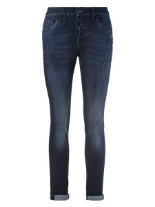 GANG JEANS Dżinsy - Slim fit - w kolorze granatowym rozmiar: W27. Niebieskie jeansy GANG JEANS, z aplikacjami, z jeansu. Za 255,95 zł.