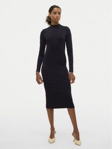 Vero Moda Sukienka codzienna Mary 10314441 Czarny Slim Fit. Czarne kombinezony Vero Moda, l, bez wzorów, z wiskozy, bez kołnierzyka, bez ramiączek. Za 149,99 zł.