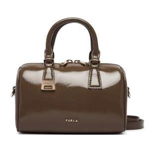 Torebka Furla. Brązowe kuferki Furla, bez wzorów, bez dodatków. Za 1 299,00 zł.