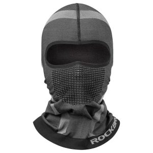 Czapka zimowa termiczna ROCKBROS. Szare czapki ROCKBROS, bez wzorów, z materiału, sportowe. Za 75,60 zł.