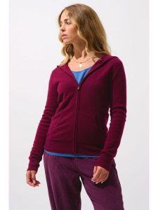 AUTHENTIC CASHMERE Kaszmirowy kardigan "Colombis" w kolorze bordowym rozmiar: M. Czerwone kardigany AUTHENTIC CASHMERE, z kaszmiru. Za 425,06 zł.