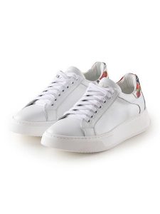 Anna Morellini Skórzane sneakersy "Ottora" w kolorze białym rozmiar: 40. Białe trampki Anna Morellini, bez wzorów, bez zapięcia. Za 368,96 zł.