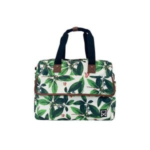 Torba na bagażnik rowerowy Willex Shopper Leaves. Zielone shopper bag WILLEX, bez wzorów, bez dodatków. Za 355,00 zł.