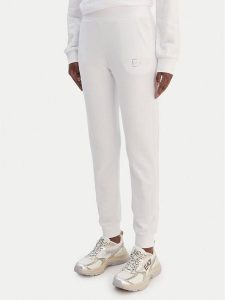 EA7 Emporio Armani Spodnie dresowe 7W000538 AF15831 U0002 Biały Regular Fit. Białe spodnie dresowe EA7 Emporio Armani, xxl, bez wzorów, z bawełny. Za 369,99 zł.