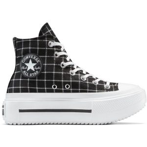 Buty sportowe damskie Converse Chuck Tlr As Lift Double Stack. Czarne trampki Converse, bez wzorów, bez zapięcia. Za 457,40 zł.