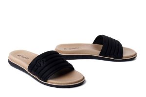 Inblu SF-06 014 Czarny, klapki damskie. Czarne klapki Inblu, bez wzorów, bez obcasa. Za 77,99 zł.