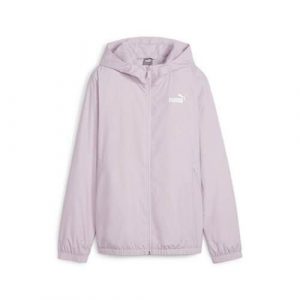 Kurtka uniwersalna damska Puma Ess Solid Windbreaker. Fioletowe kurtki Puma, s, bez wzorów, z syntetyku, z kapturem. Za 149,99 zł.