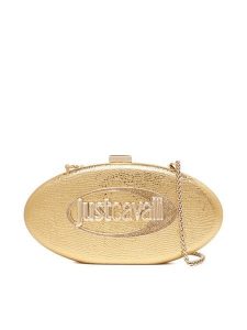 Just Cavalli Torebka 79RA4BZ4 Złoty. Żółte torebki klasyczne Just Cavalli, bez wzorów, ze skóry, bez dodatków. Za 479,99 zł.