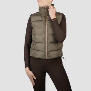 Horka Bodywarmer Daphne - Espresso. Brązowe kurtki HORKA, bez wzorów, z puchu, bez kaptura. Za 359,00 zł.