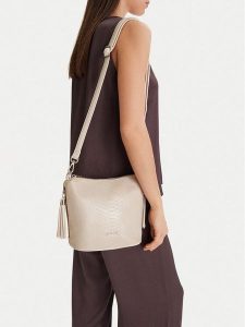 Lasocki Torebka CEO-LSK-X-008-09 Écru. Torebki klasyczne Lasocki, bez wzorów, z materiału, bez dodatków. Za 169,99 zł.