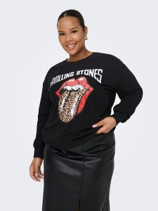 ONLY Carmakoma Bluza w kolorze czarnym rozmiar: 54. Czarne bluzy Only Carmakoma, bez wzorów, z bawełny, bez kaptura. Za 105,14 zł.