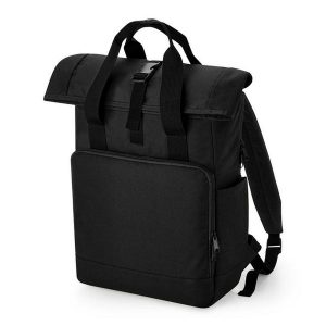 Plecak komputerowy z recyklingu Bag Base. Czarne plecaki BAGBASE. Za 145,50 zł.