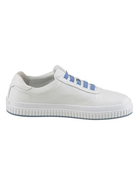 Heine Skórzane sneakersy w kolorze białym rozmiar: 39. Białe trampki Heine, bez wzorów, bez zapięcia. Za 127,65 zł.