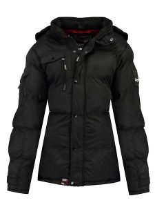 Geographical Norway Kurtka zimowa "Bonapart" w kolorze czarnym rozmiar: XXL. Czarne kurtki Geographical Norway, na zimę, xxl, bez wzorów, z puchu, bez kaptura. Za 210,81 zł.
