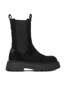 G-Star Raw Sztyblety EO-YASEMIN-70861S Czarny. Czarne botki G-Star Raw, bez wzorów, ze skóry, bez obcasa, na płaskiej podeszwie, bez zapięcia. Za 379,99 zł.