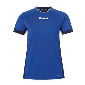 Damska koszulka Kempa Prime. Niebieskie bluzki Kempa, s, bez wzorów, z materiału, sportowe, bez kołnierzyka, bez ramiączek. W wyprzedaży za 159,00 zł.