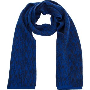 Szal EMPORIO ARMANI - 404576 8A528 12533 Royal Blue/Dark Blu. Niebieskie szaliki marki Emporio Armani, z materiału. Za 319,00 zł.