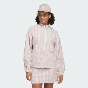 Kurtka Ultimate365 Gingham. Brązowe kurtki ADIDAS, bez wzorów, z materiału, bez kaptura. Za 439,00 zł.