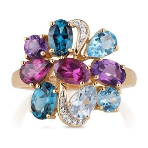 Zjawiskowy Pierścionek - , Diament 0,03ct,ametyst,. Pierścionki marki W.KRUK. Za 1 690,00 zł.