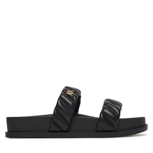 Klapki Armani Exchange. Czarne klapki Armani Exchange, bez wzorów, bez obcasa. Za 453,99 zł.