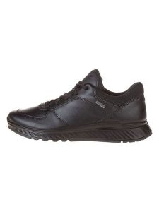 Ecco Skórzane sneakersy "Exostride" w kolorze czarnym rozmiar: 40. Czarne trampki ecco, bez wzorów, bez zapięcia. Za 382,13 zł.