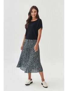 TATUUM Spódnica w kolorze czarno-biało-błękitnym rozmiar: S. Białe spódnice Tatuum, s, bez wzorów, midi. Za 158,10 zł.