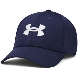 Czapka z daszkiem Under Armour Blitzing. Białe czapki Under Armour, bez wzorów, z dzianiny. Za 77,99 zł.