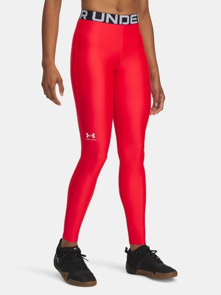 Legginsy damskie Under Armour UA HG Legging-RED. Czerwone legginsy Under Armour, bez wzorów, z materiału. Za 229,65 zł.
