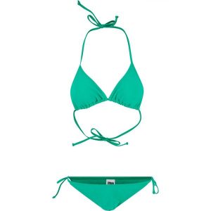 Damskie Trójkątne Bikini Z Recyklingu. Zielone bikini Urban Classics, bez wzorów. Za 121,99 zł.