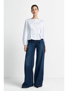Rich & Royal Dżinsy - Wide Leg fit - w kolorze granatowym rozmiar: W29/L32. Niebieskie jeansy Rich & Royal, bez wzorów, z podwyższonym stanem. Za 244,95 zł.