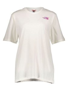 The North Face Koszulka w kolorze białym rozmiar: L. Białe bluzki The North Face, l, bez wzorów, z bawełny, bez kołnierzyka, bez ramiączek. Za 114,17 zł.