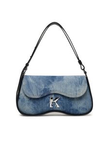 Karl Lagerfeld Jeans Torebka A3W30216 Granatowy. Niebieskie torebki klasyczne Karl Lagerfeld Jeans, bez wzorów, z jeansu, bez dodatków. Za 659,99 zł.