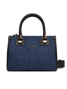 Liu Jo Torebka S Satchel AF5163 D0001 Granatowy. Niebieskie torebki klasyczne Liu Jo, bez wzorów, z materiału, bez dodatków. Za 669,99 zł.