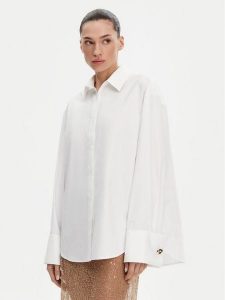 Herskind Koszula 5598202 Biały Regular Fit. Białe koszule Herskind, s, bez wzorów, z bawełny, bez kołnierzyka, bez ramiączek. Za 489,99 zł.