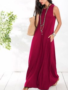 Milan Kiss Sukienka w kolorze bordowym rozmiar: M. Czerwone sukienki Milan Kiss, na co dzień, m, bez wzorów, bez kołnierzyka, bez ramiączek, maxi, proste. Za 152,99 zł.