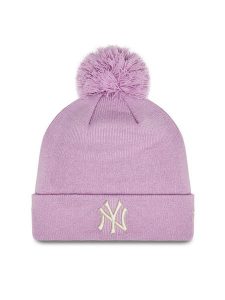 New Era Czapka Wmns Metallic Pom Nyy 60364280 Różowy. Czerwone czapki New Era, bez wzorów. Za 99,99 zł.