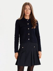 Morgan Kardigan 252-MIMDIE Granatowy Regular Fit. Niebieskie kardigany Morgan, z syntetyku. Za 329,99 zł.