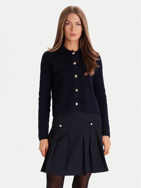 Morgan Kardigan 252-MIMDIE Granatowy Regular Fit. Niebieskie kardigany Morgan, z syntetyku. Za 329,99 zł.