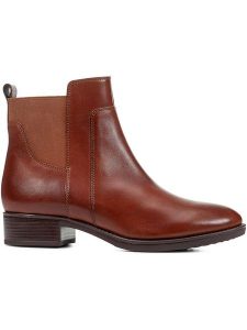 Geox Skórzane botki "Felicity" w kolorze jasnobrązowym rozmiar: 37,5. Brązowe botki Geox, bez wzorów, bez obcasa, bez zapięcia. Za 212,67 zł.