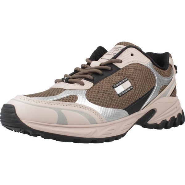 Buty TOMMY JEANS TJW OUTDOOR RUNNER Zielony. Zielone buty trekkingowe TOMMY HILFIGER, z jeansu, bez zapięcia. Za 574,89 zł.