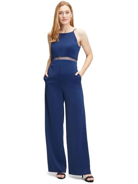 Vera Mont Kombinezon w kolorze niebieskim rozmiar: 42. Niebieskie kombinezony Vera Mont, bez wzorów, bez kołnierzyka, bez ramiączek. Za 148,61 zł.